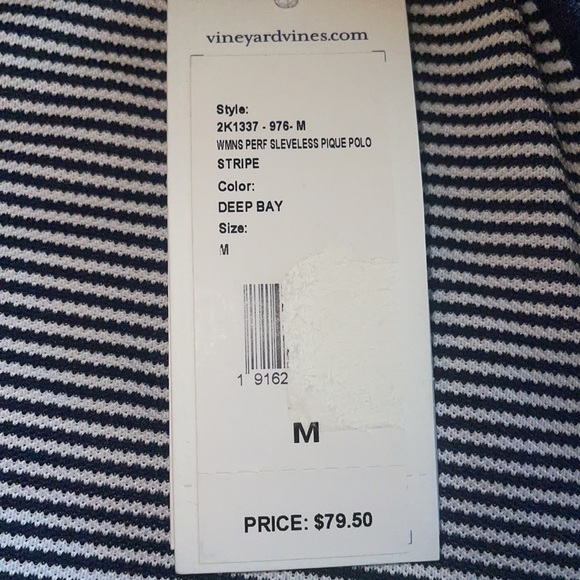 NWT Ladies Vineyard Vines sleeveless golf shirt - Picture 4 of 6